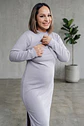 Vestido Maternal Valencia, Con Sistema Lactancia, Gris - Miniatura 6