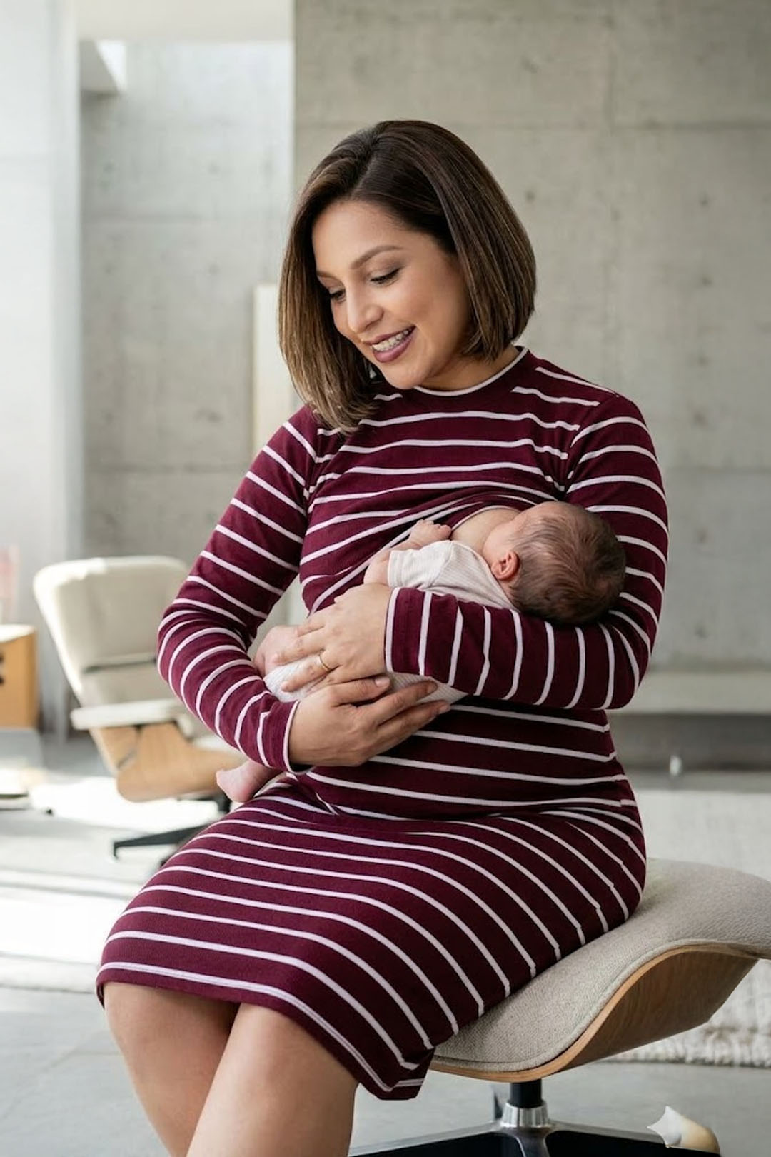 Vestido Maternal Valencia, Con Sistema Lactancia, Varios Colores 12