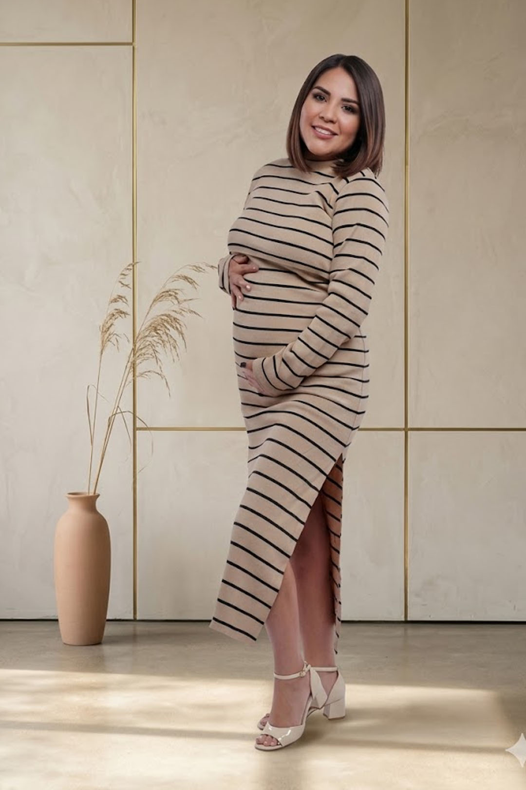 Vestido Maternal Valencia, Con Sistema Lactancia, Varios Colores 34