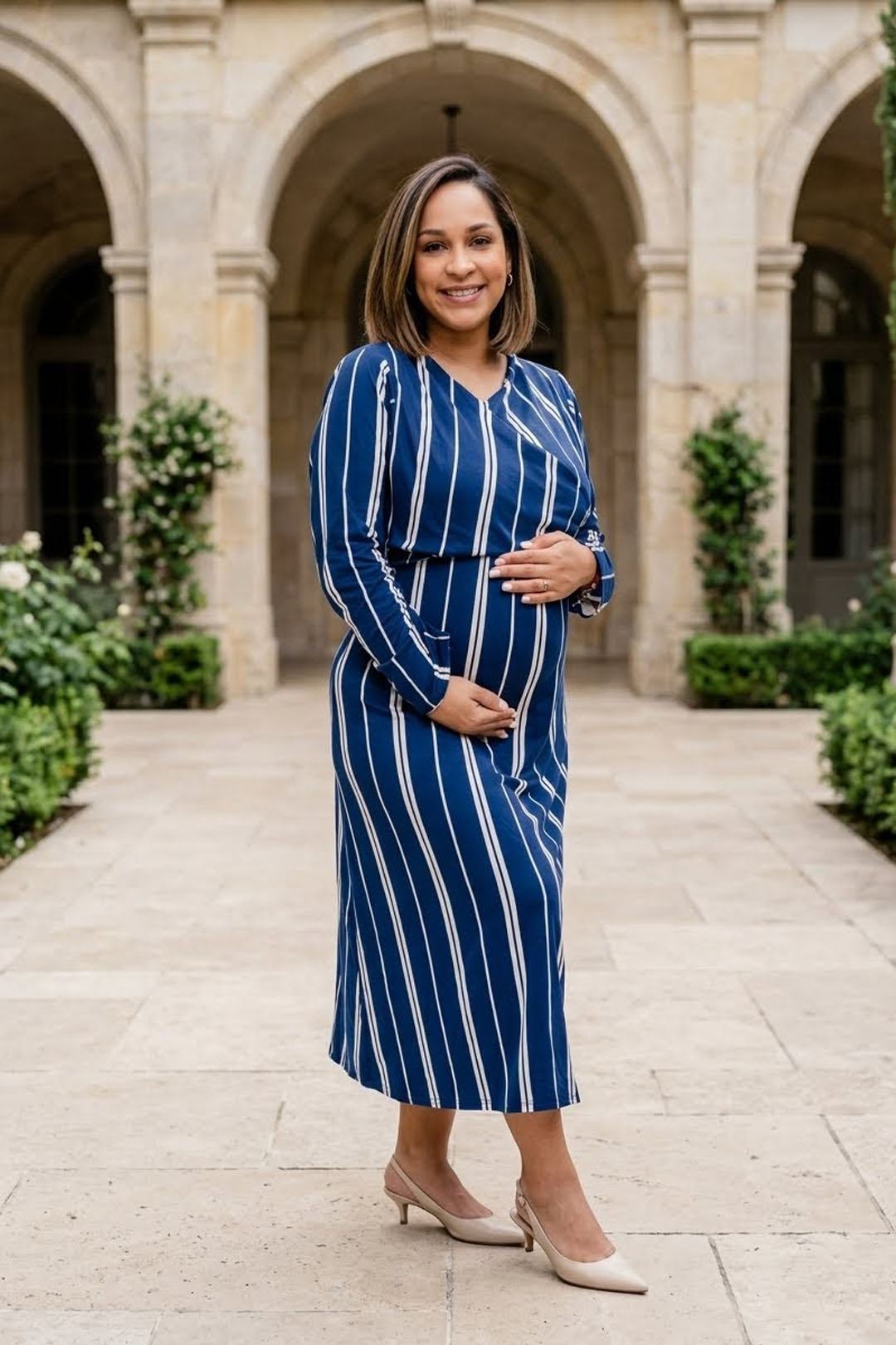 Vestido Maternal Roma Wrap Dual - Coleccion 17