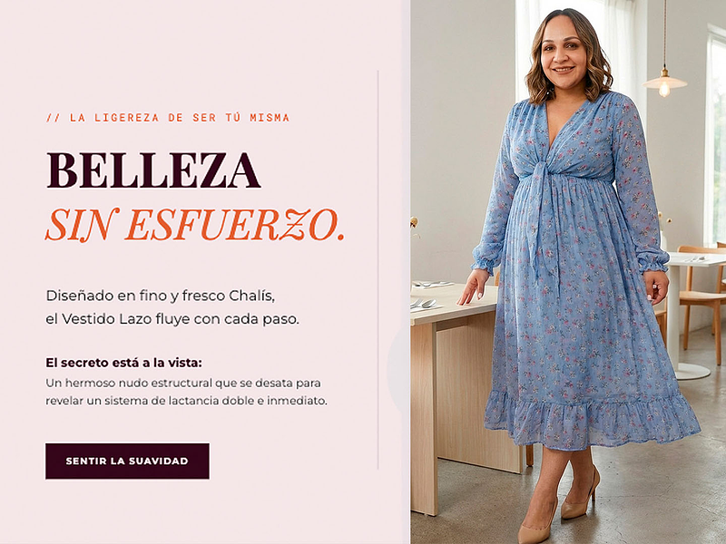 Desata tu Elegancia: El secreto del Vestido Lazo para una lactancia en un segundo.