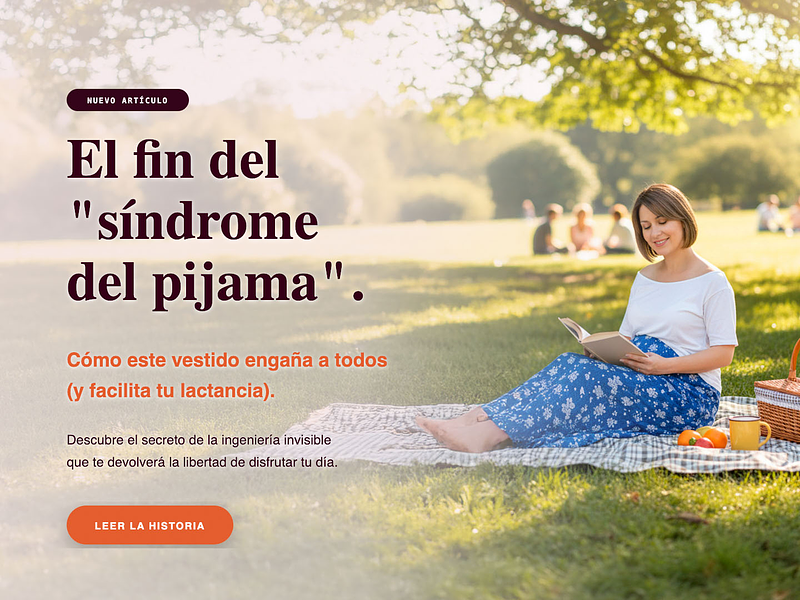 El fin del "síndrome del pijama": Cómo este vestido engaña a todos (y facilita tu lactancia)