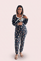 Pijama Maternal Cruzada Manga Larga: Dual-Skin (100% Piel de Durazno) - Coleccion - Miniatura 44