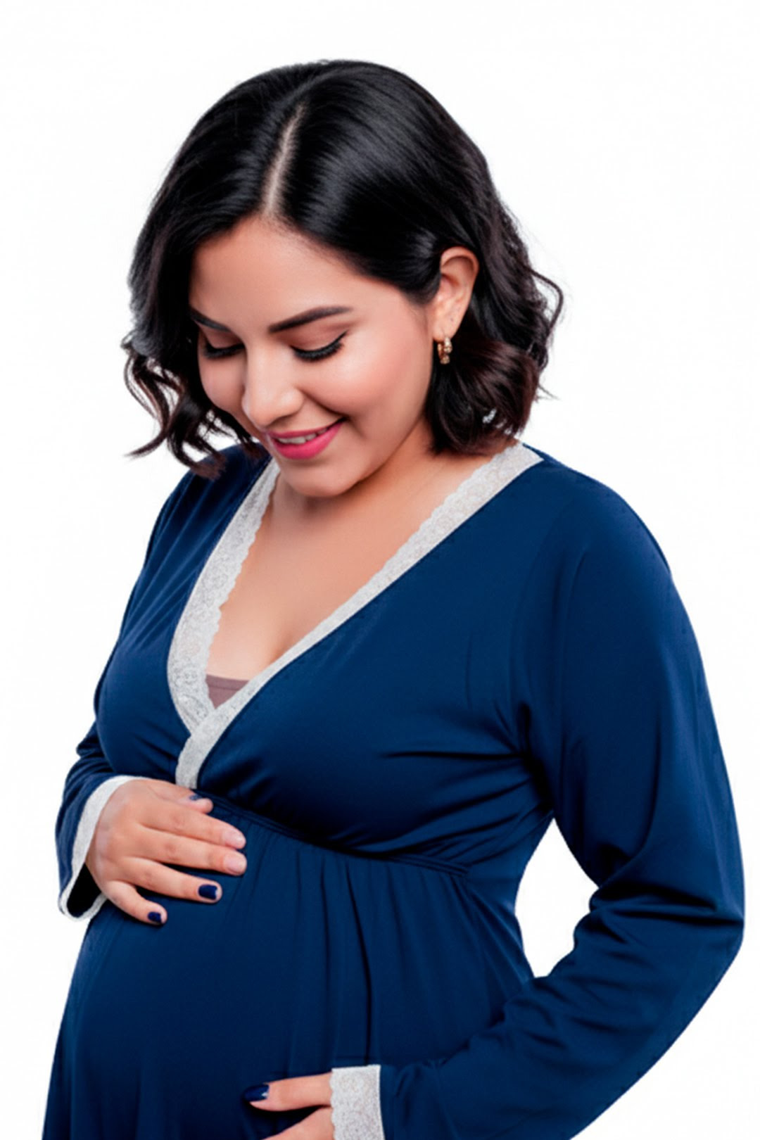 Pijama Maternal Victoria Manga Larga: Confort Térmico & Sistema Dual - Coleccion 43