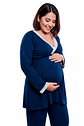 Pijama Maternal Victoria Manga Larga: Confort Térmico & Sistema Dual - Coleccion - Miniatura 44