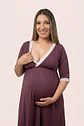 Camisón Maternal Serie Balance 3/4 (Morado) - Miniatura 4