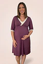 Camisón Maternal Serie Balance 3/4 (Morado) - Miniatura 5