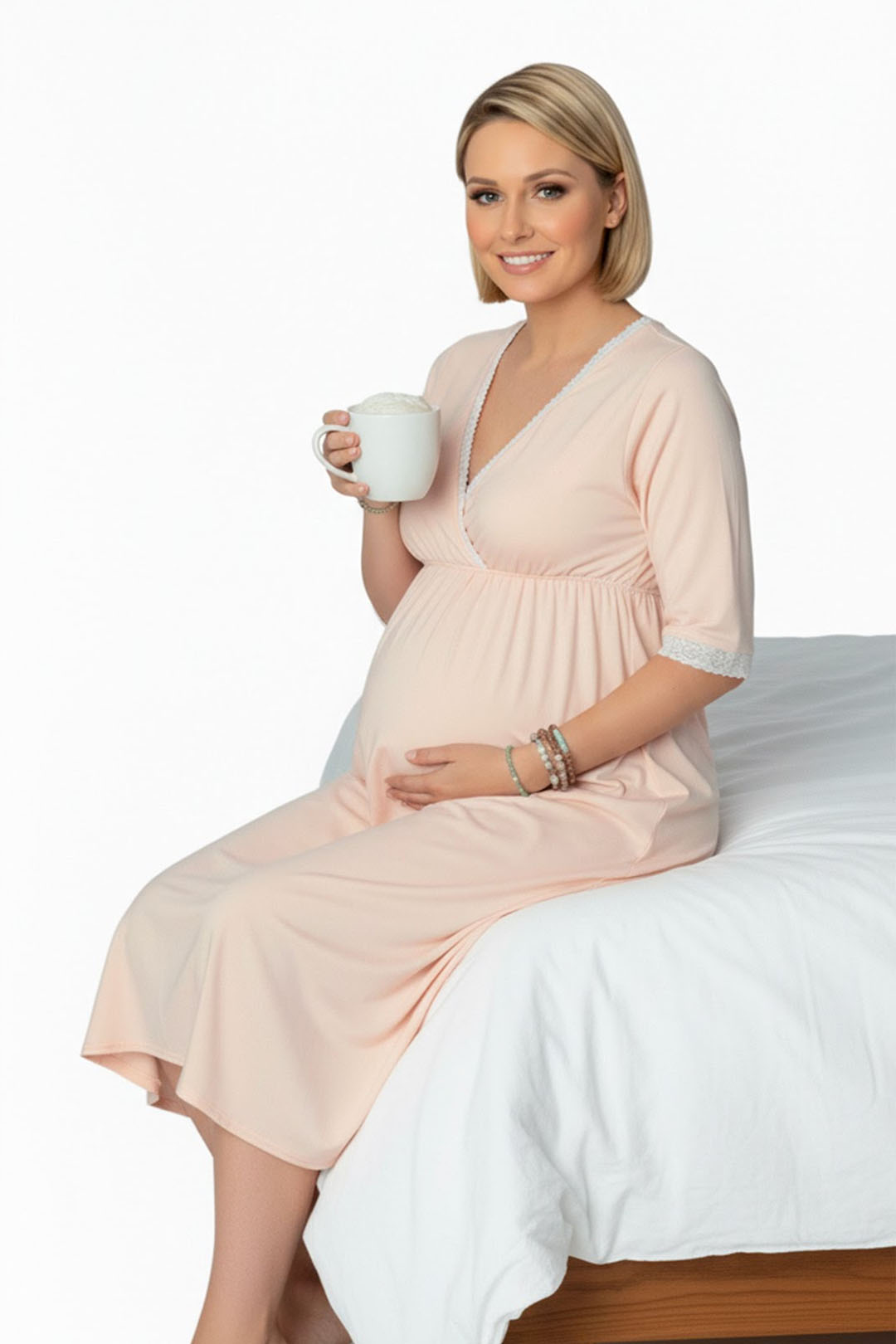 Camisón Maternal Serie Balance 3/4 (Melon) 9