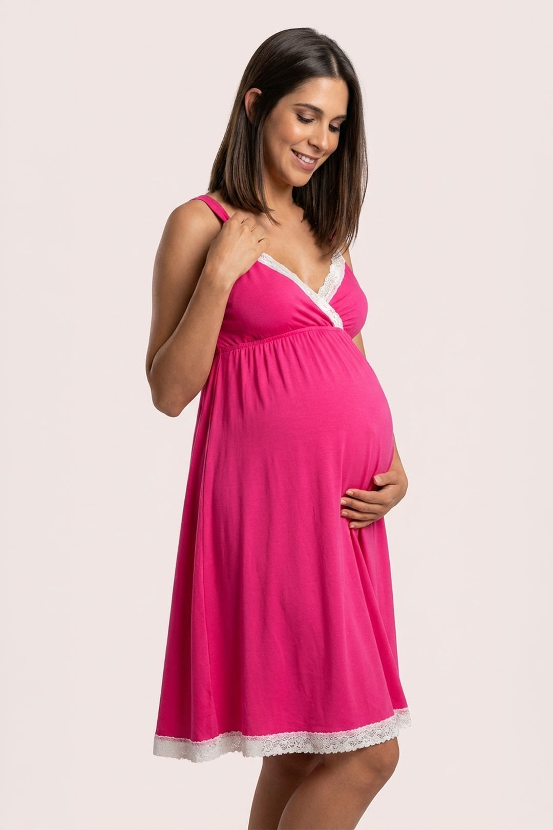 Camisón Victoria MangaCero: Libertad & Confort Evolutivo (RosadoNeon) 2