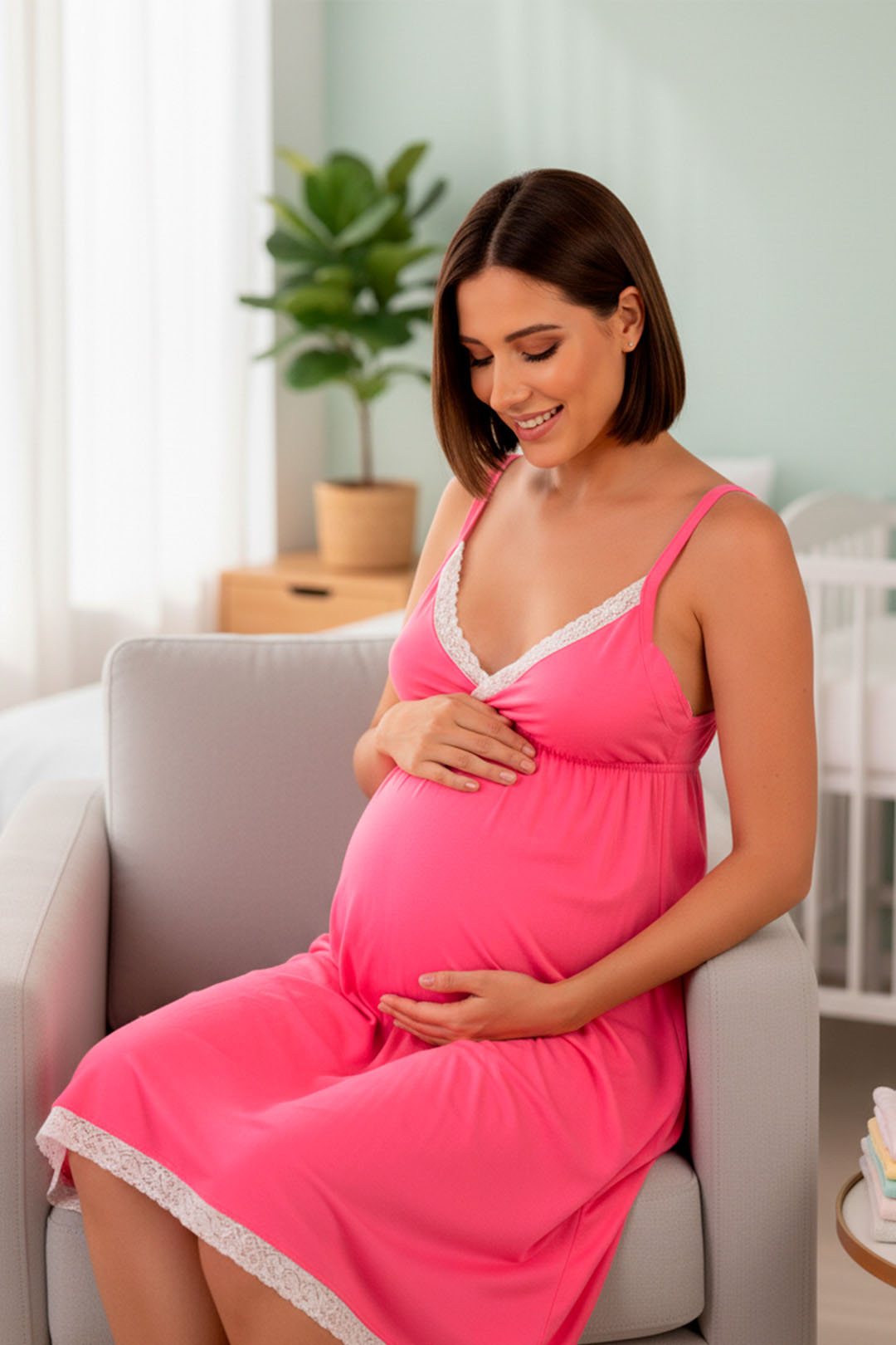 Camisón Victoria MangaCero: Libertad & Confort Evolutivo (RosadoNeon) 15