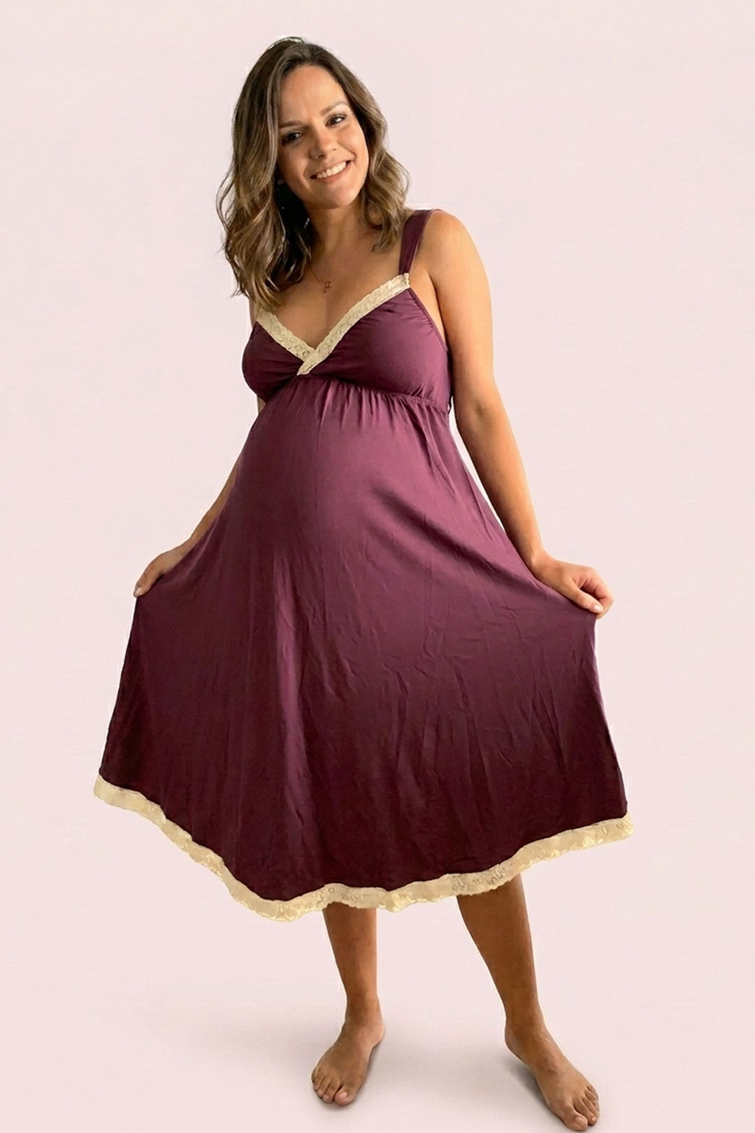 Camisón Victoria MangaCero: Libertad & Confort Evolutivo (Morado) 1