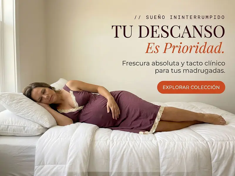 Frescura Estructural: La ciencia de la lactancia sin calor con el Camisón Victoria Manga Cero.