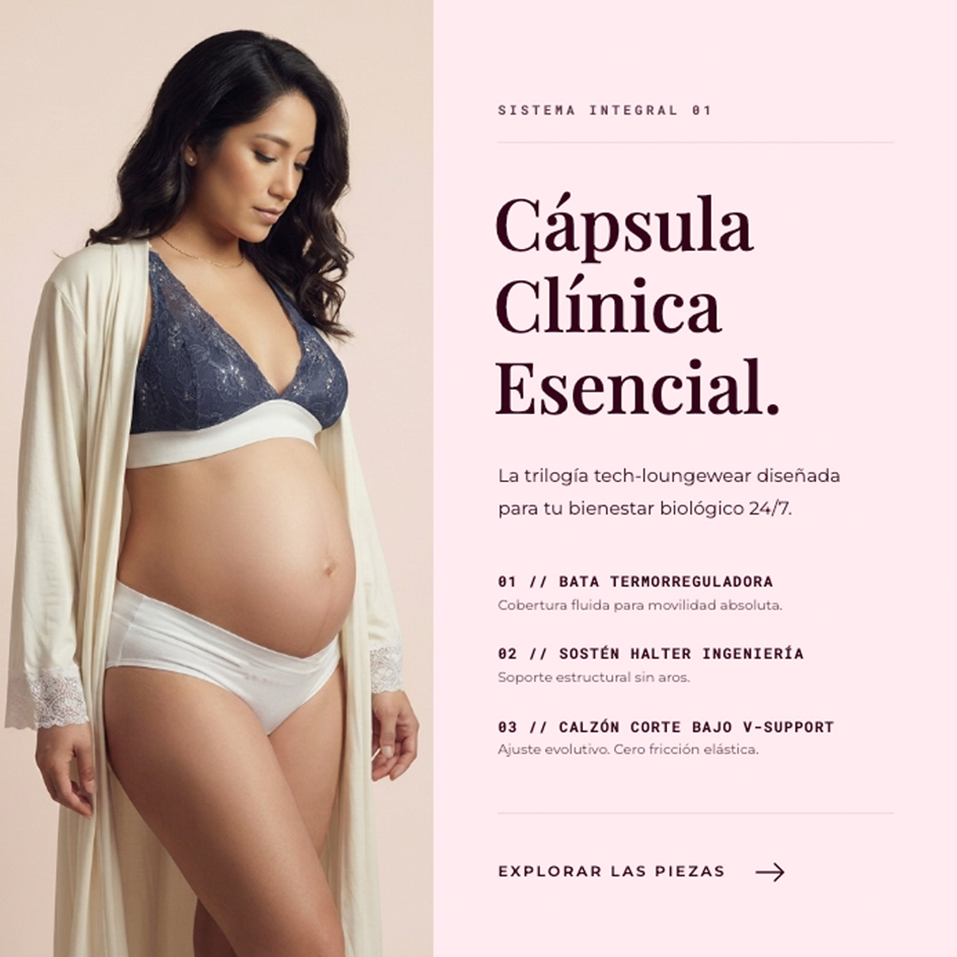 Pack Bata, Sostén Maternal Halter y Calzón CorteBajo 1