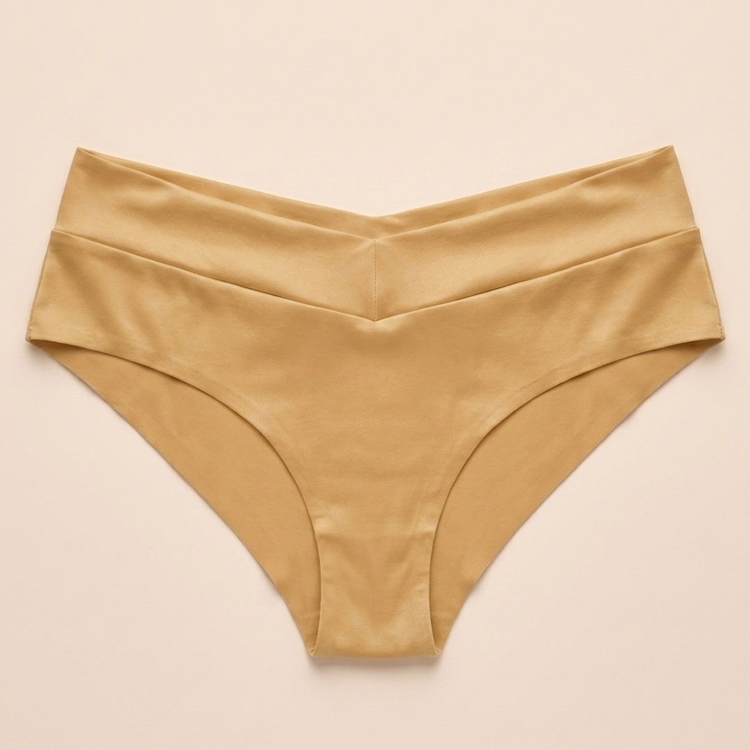 Calzón Maternal Corte Bajo // Sistema V-Support Beige 4