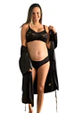 Sostén Maternal Julietta, Broche Lactancia, Encaje, NegroBeige - Miniatura 10