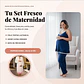 Pack Dormir, Bata, Pijama Maternal Pantalon Polo Tiritas - Miniatura 2