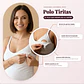 Polo Tiritas: Soporte & Lactancia & Casual - (Blanco) - Miniatura 3