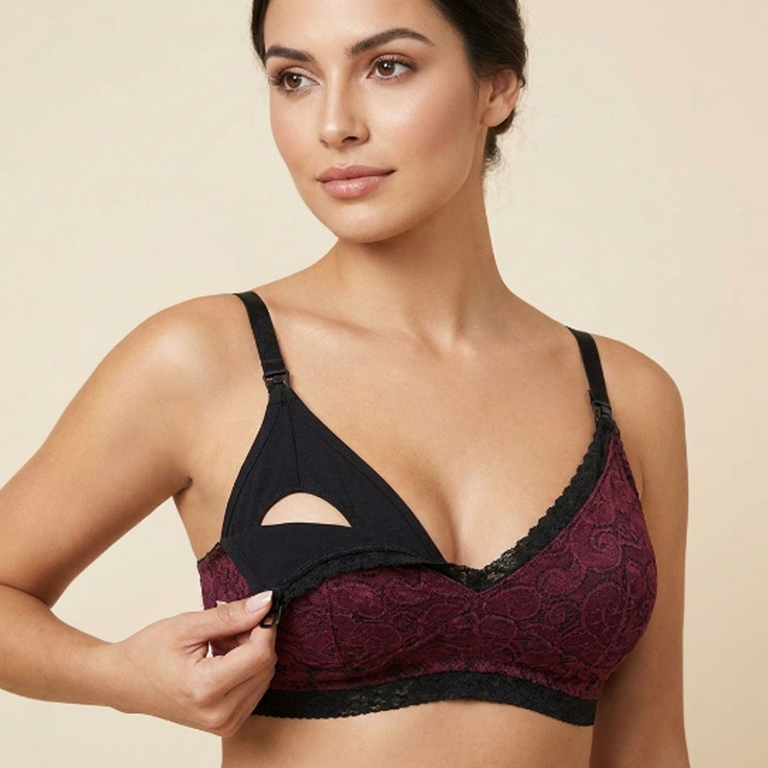 Sostén Maternal Julietta, Broche Lactancia, Encaje 10