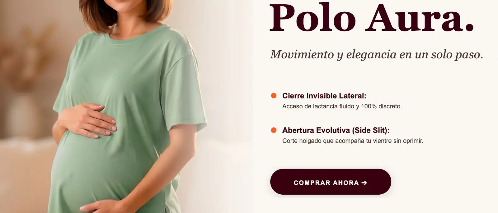 Anatomía del Polo Aura: El básico inteligente con tecnología de lactancia invisible
