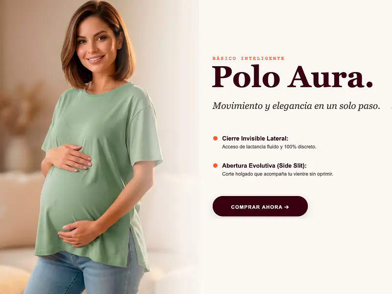 Anatomía del Polo Aura: El básico inteligente con tecnología de lactancia invisible