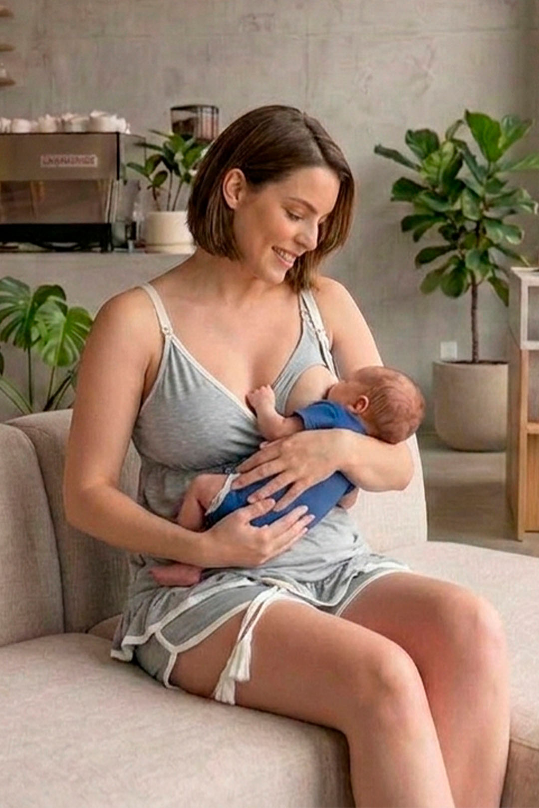 Pijama Maternal Brisa 2 en 1 (Short y Tiritas) Coleccion 9