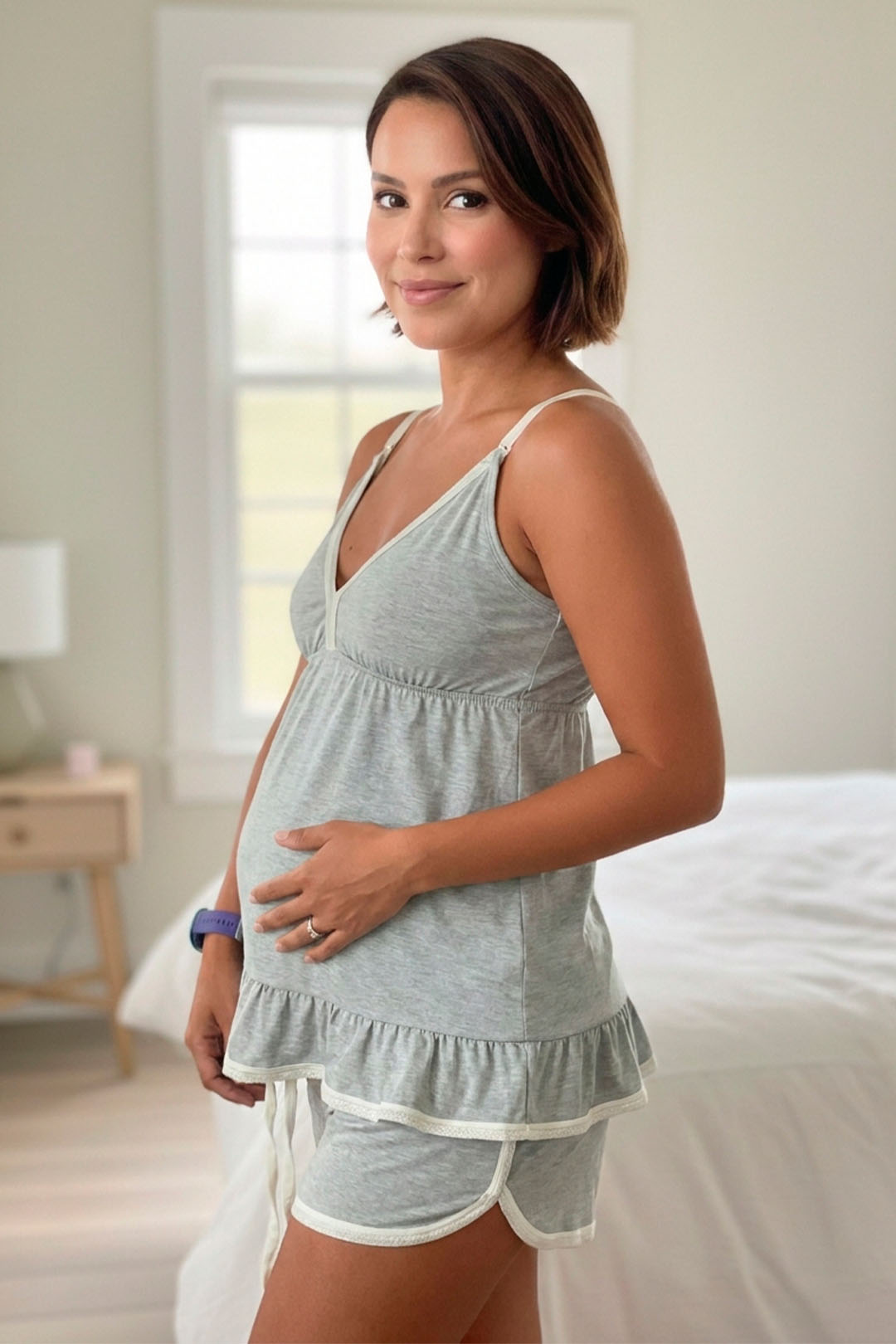Pijama Maternal Brisa 2 en 1 (Short y Tiritas) Coleccion 6