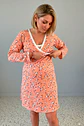 Camisón Maternal Cruzado Dual-Skin - Naranja - Miniatura 6