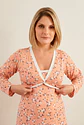 Camisón Maternal Cruzado Dual-Skin - Naranja - Miniatura 7