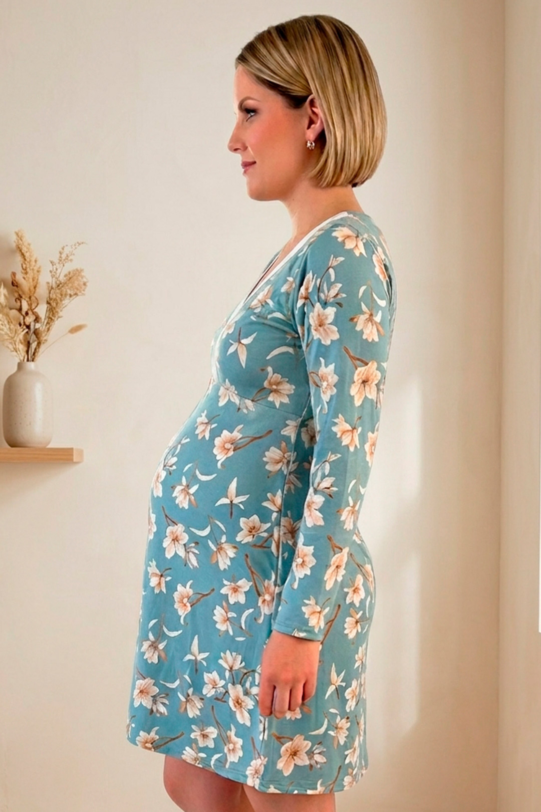 Camisón Maternal Cruzado Dual-Skin - Coleccion 44
