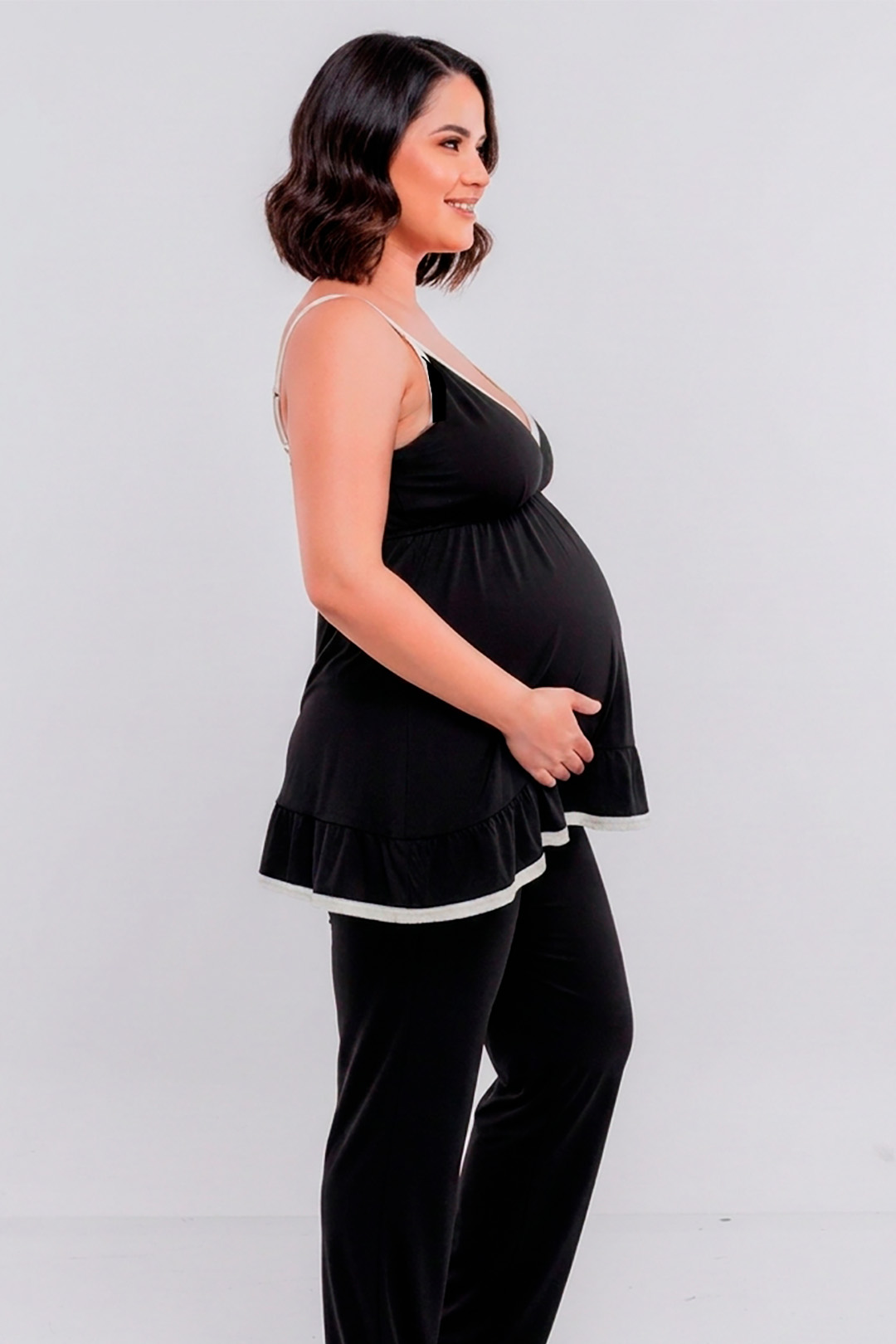 Pijama Maternal Tiritas Pantalon, Sistema Lactancia 12