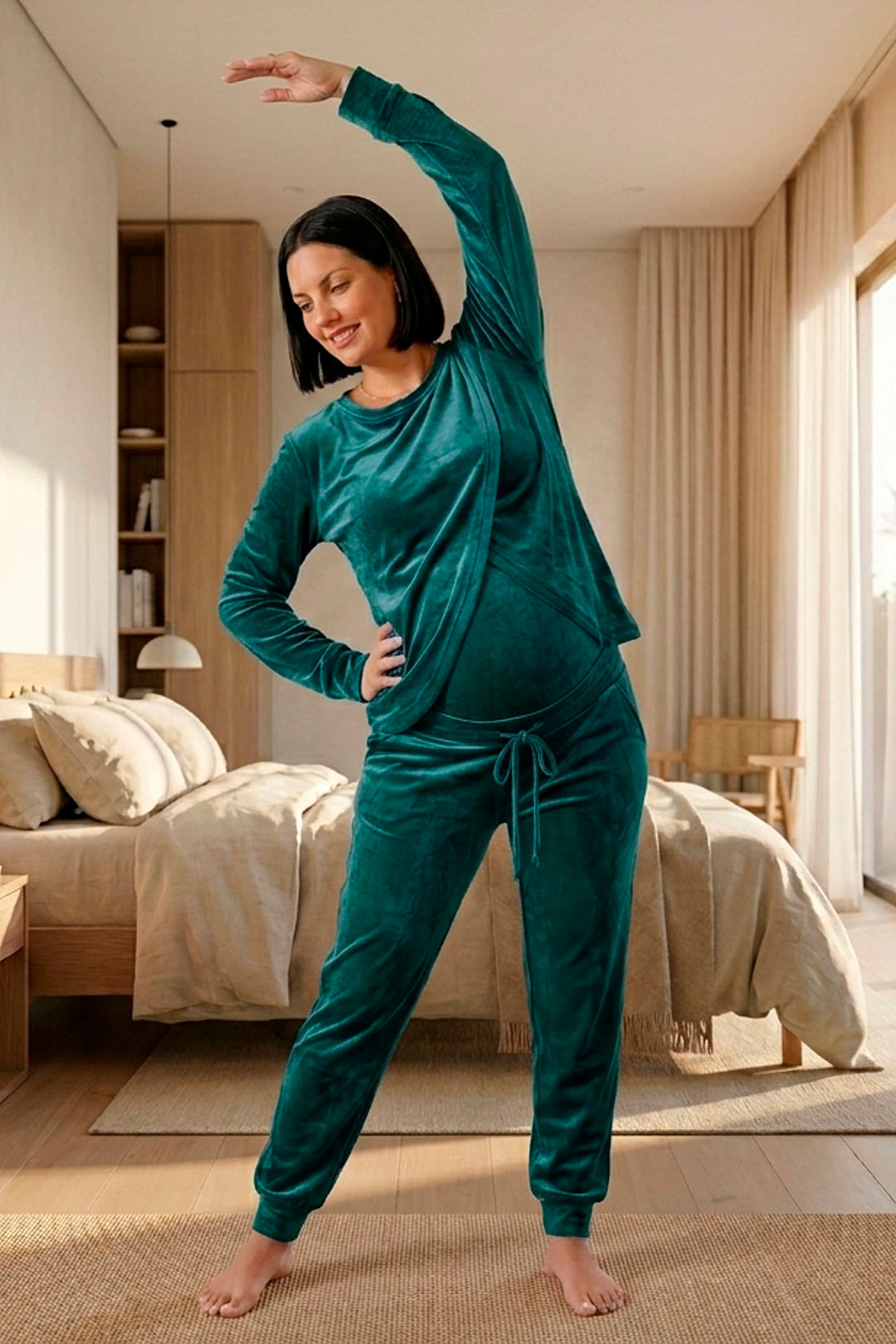 Buzo Maternal Plush Serie Aura (Verde) 8