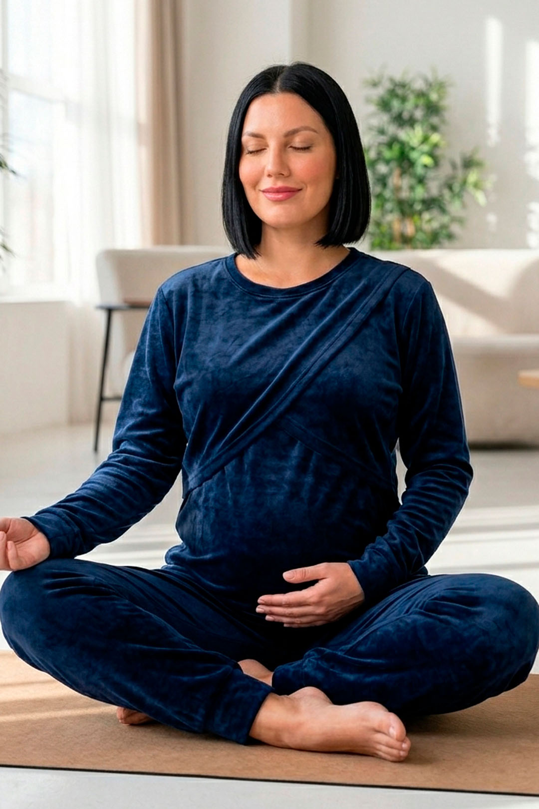 Buzo Maternal Plush Serie Aura (Azul) 10