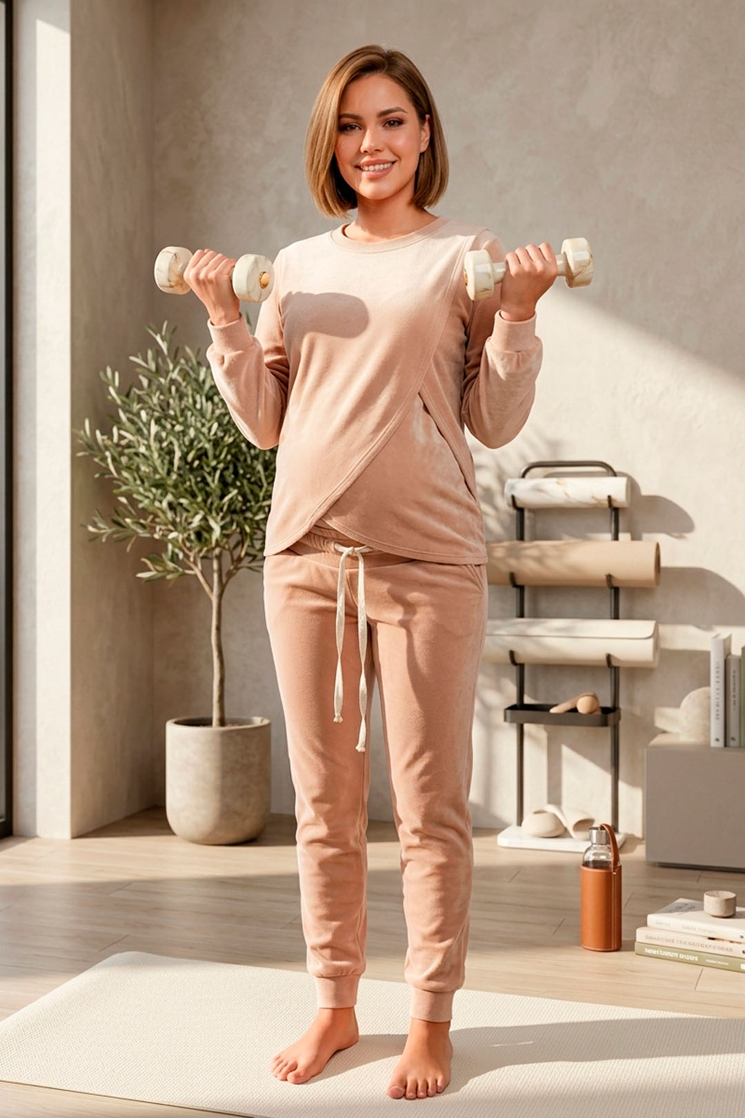 Buzo Maternal Plush Serie Aura (Beige) 17