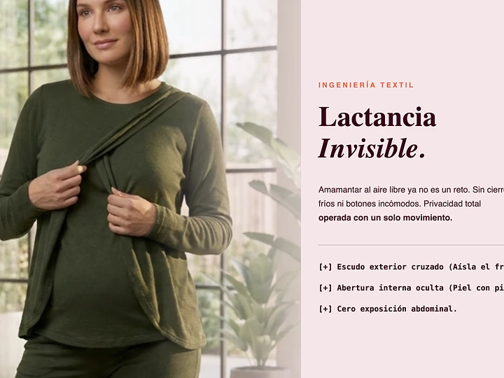 Buzos Maternales Athleisure | Lactancia Invisible BCxy