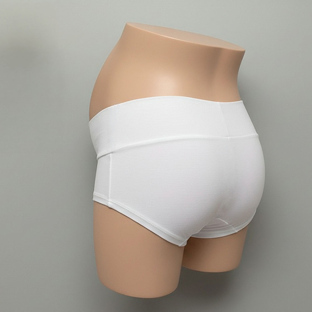 Calzón Maternal Corte Bajo // Sistema V-Support Blanco 6