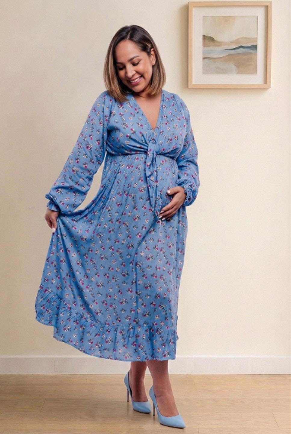 Vestido Maternal Lazo Estructural - Coleccion 25