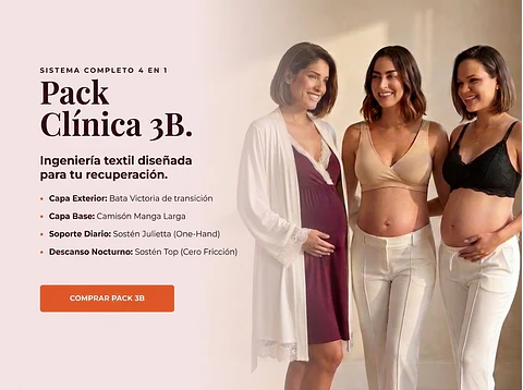 Pack Clinica 3B (Bata, Camisón Victoria, Sostén Julieta y Top)