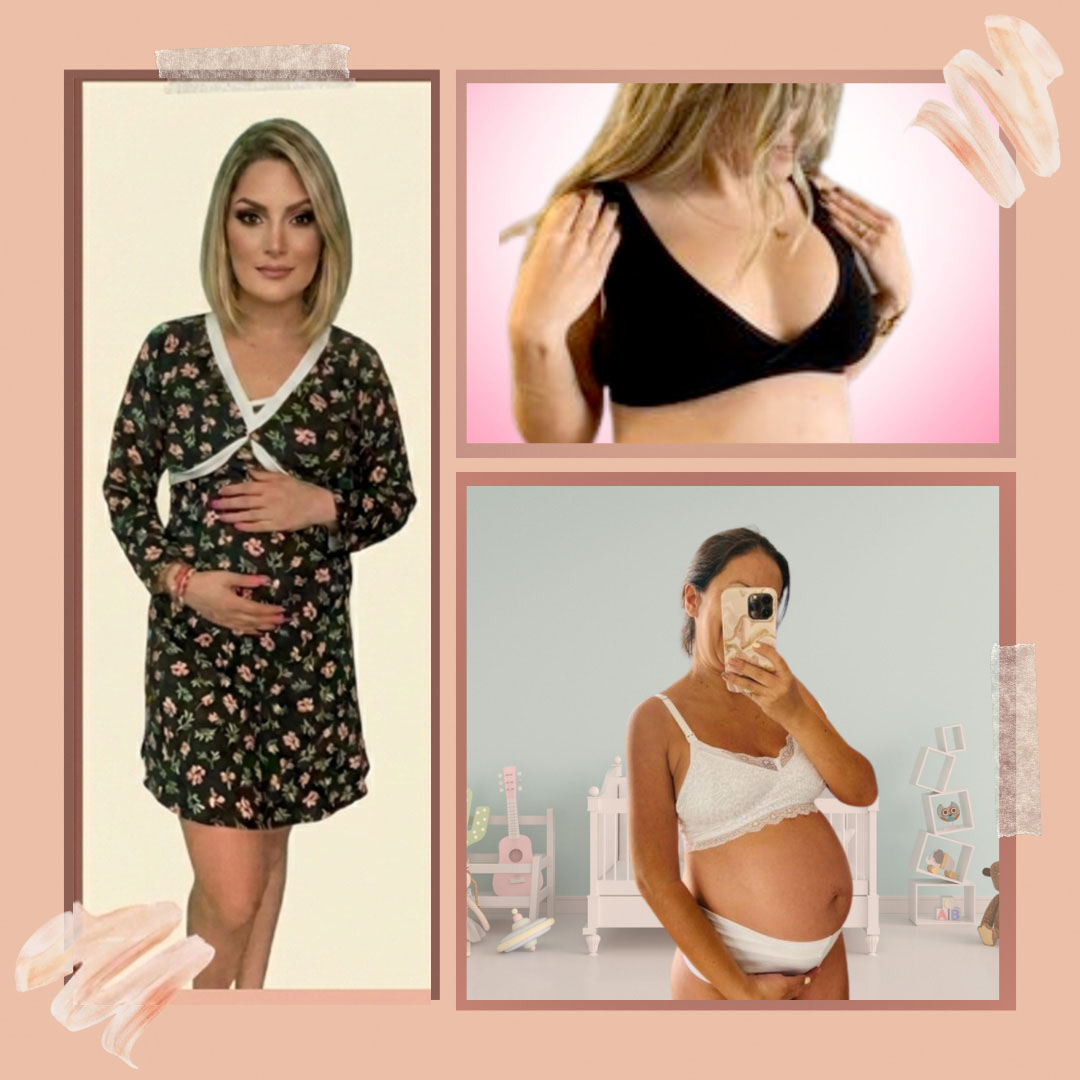 Pack Clínica 3 (Camisón Cruzado MangaLarga, Sostén Julieta y Top) 13