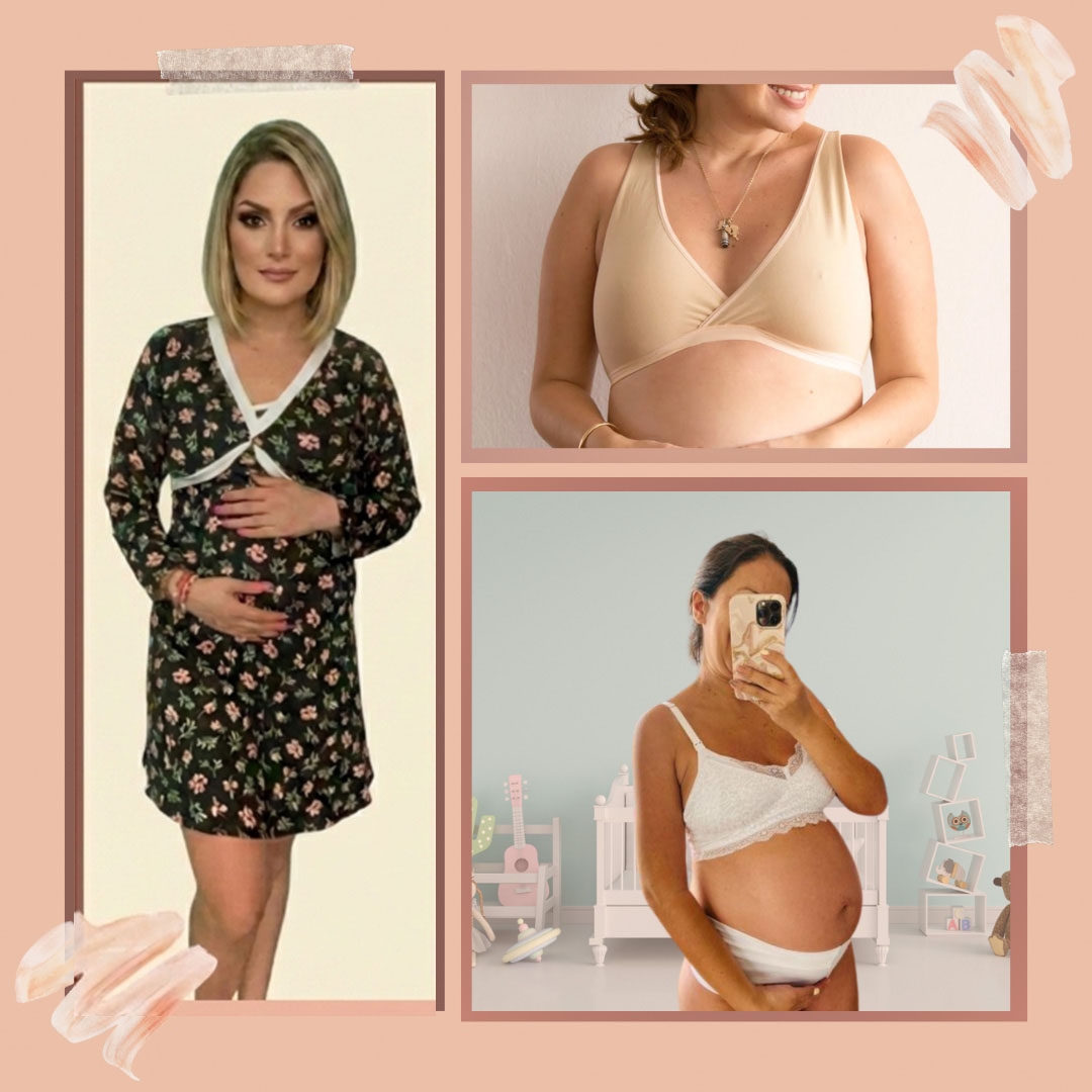 Pack Clínica 3 (Camisón Cruzado MangaLarga, Sostén Julieta y Top) 14