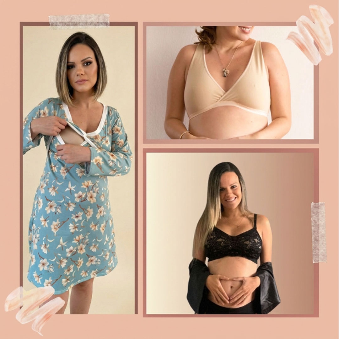 Pack Clínica 3 (Camisón Cruzado MangaLarga, Sostén Julieta y Top) 17