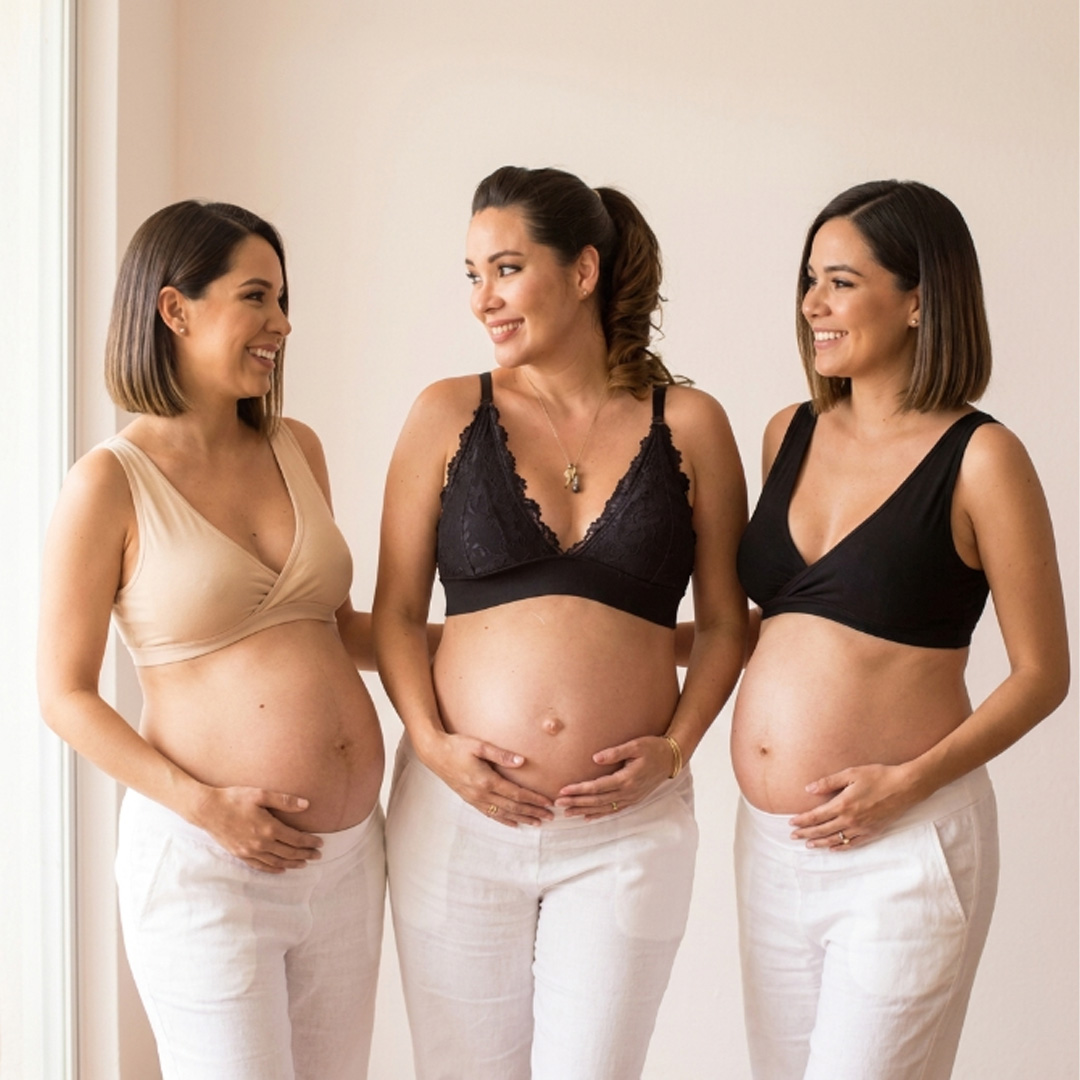 Pack Sostén Maternal Halter y 2 Sostenes Top Uso Nocturno 4