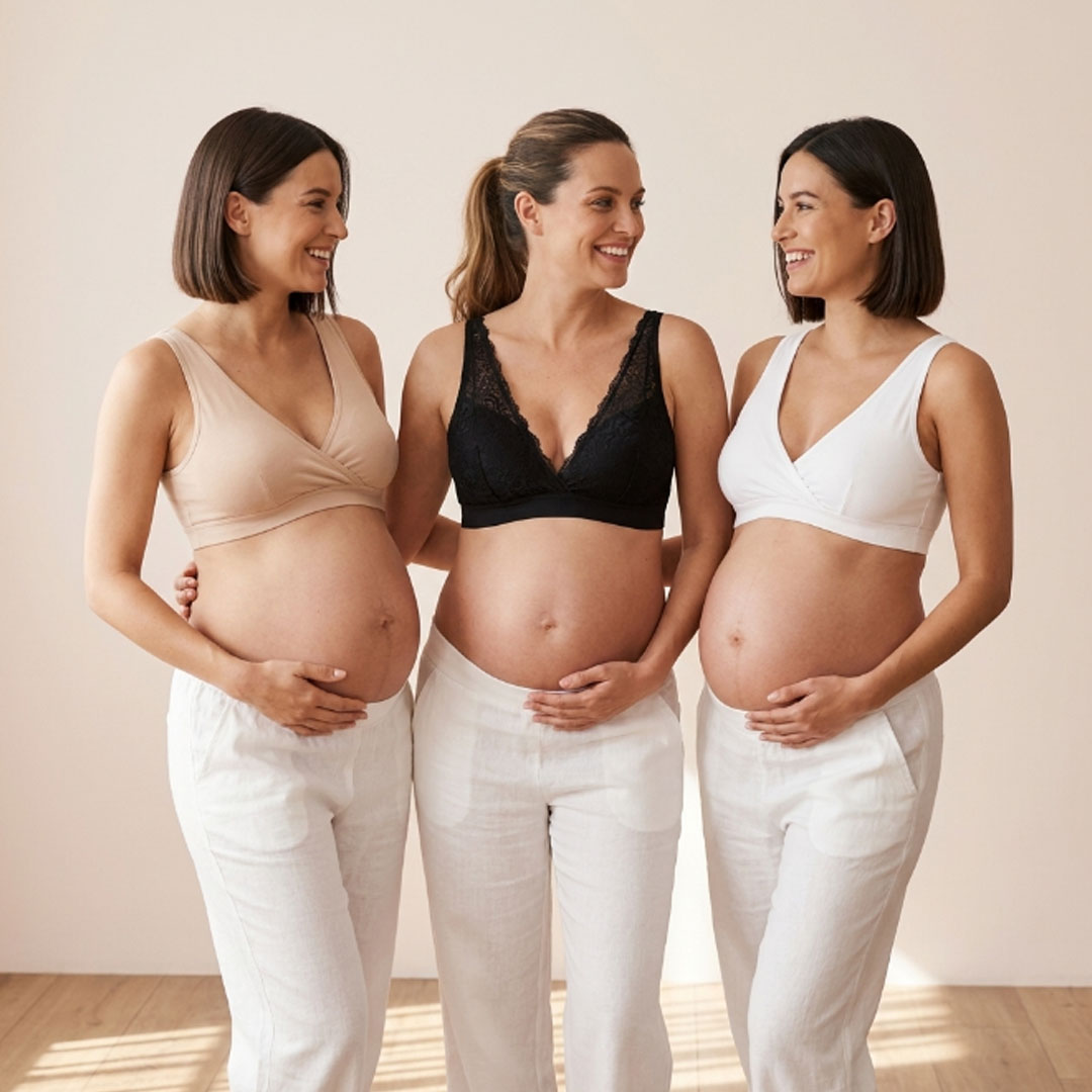 Pack Sostén Maternal Halter y 2 Sostenes Top Uso Nocturno 5