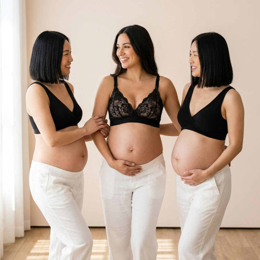 Pack Sostén Maternal Halter y 2 Sostenes Top Uso Nocturno 6