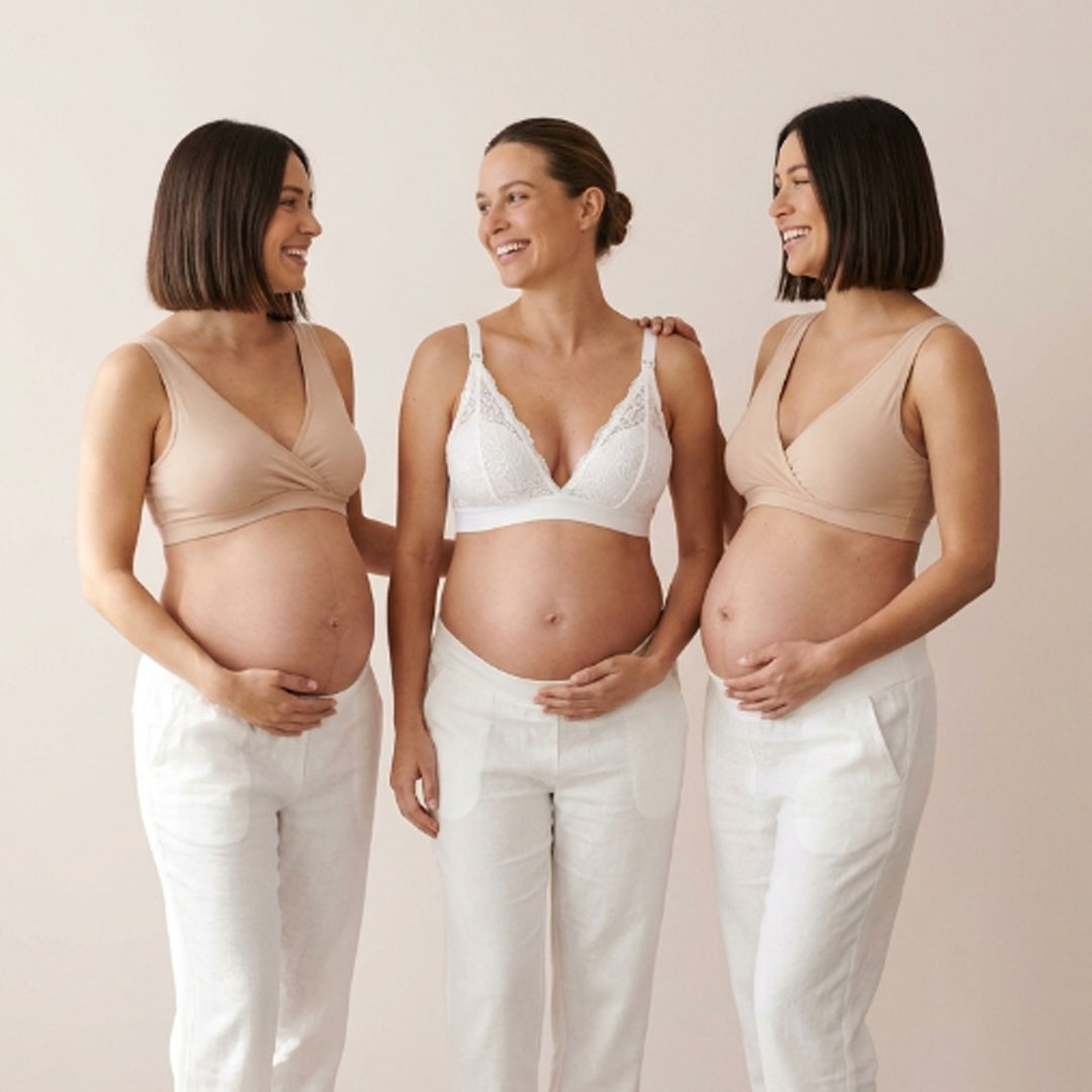 Pack Sostén Maternal Halter y 2 Sostenes Top Uso Nocturno 11