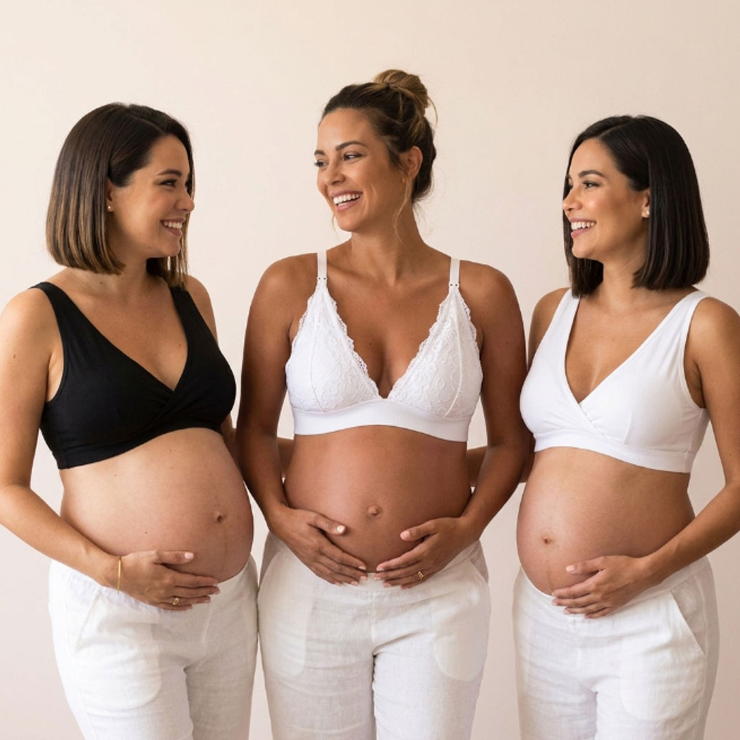 Pack Sostén Maternal Halter y 2 Sostenes Top Uso Nocturno 12