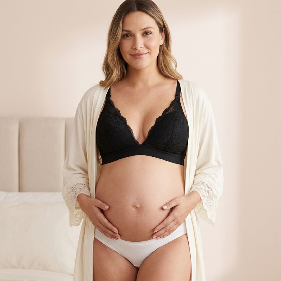 Pack Bata, Sostén Maternal Halter y Calzón CorteBajo 4