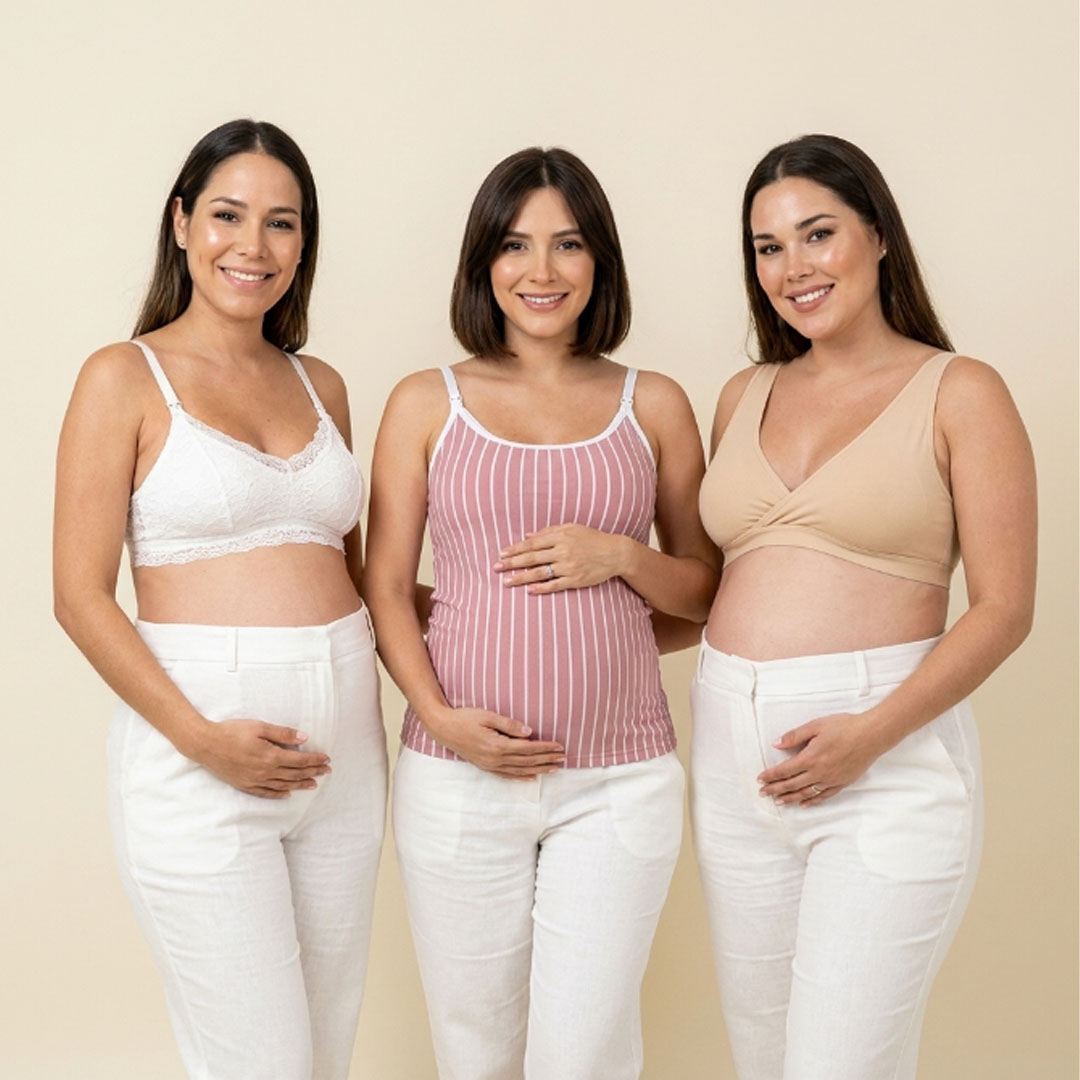 Pack Polo Lactancia Tiritas, Sostenes Maternal Julietta y Sostén Top 9