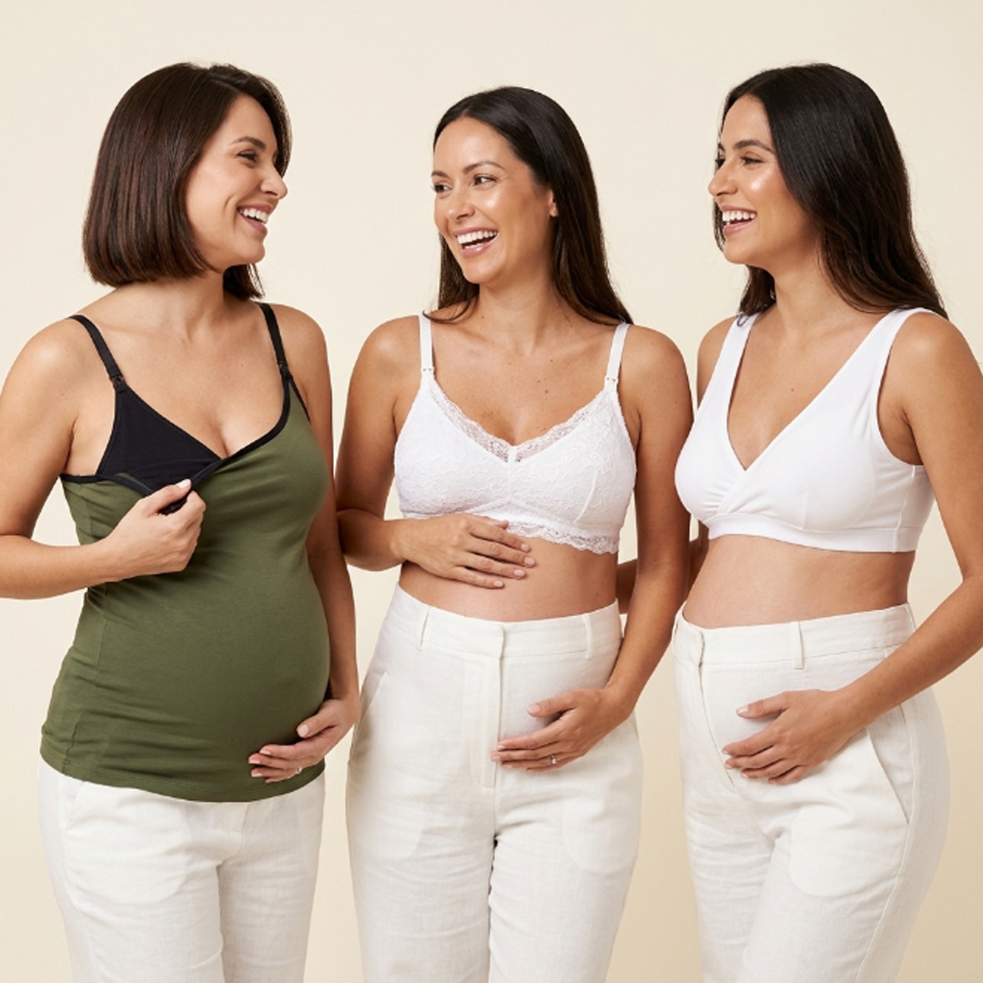 Pack Polo Lactancia Tiritas, Sostenes Maternal Julietta y Sostén Top 19