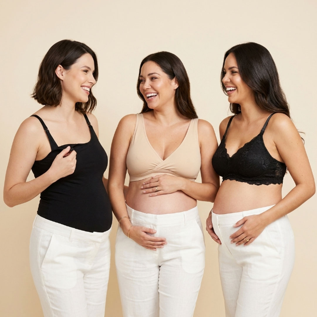 Pack Polo Lactancia Tiritas, Sostenes Maternal Julietta y Sostén Top 30