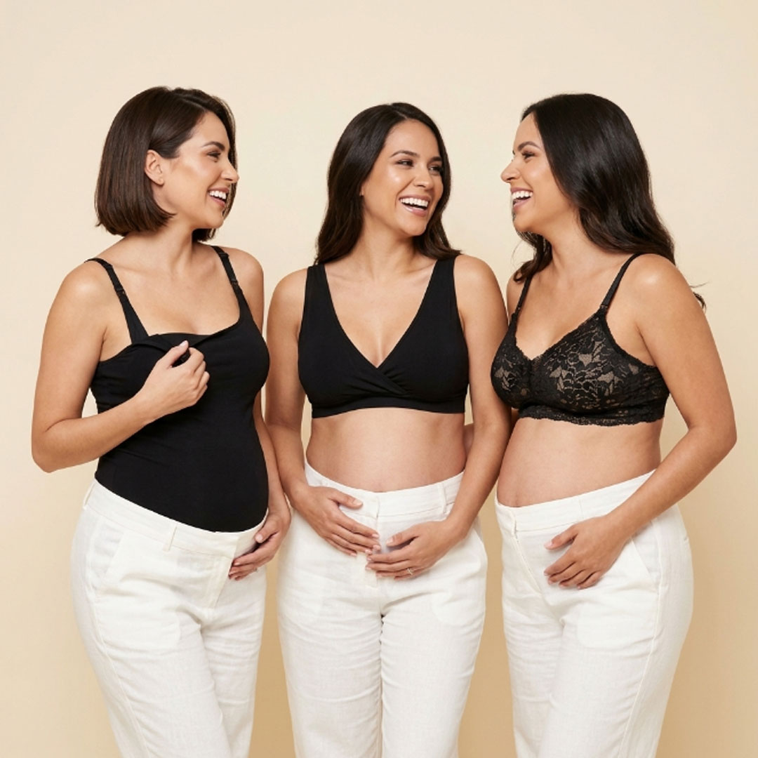 Pack Polo Lactancia Tiritas, Sostenes Maternal Julietta y Sostén Top 32